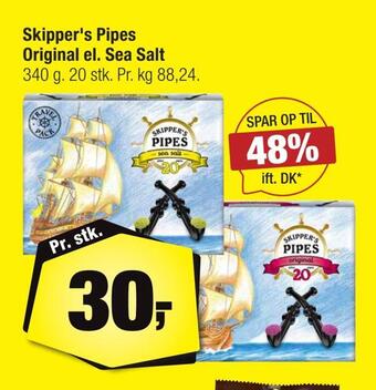 Calle Skipper's pipes original el. sea salt tilbud