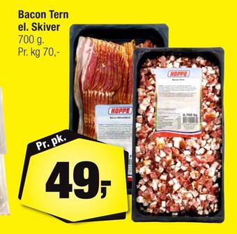 Calle Bacon tern el. skiver tilbud