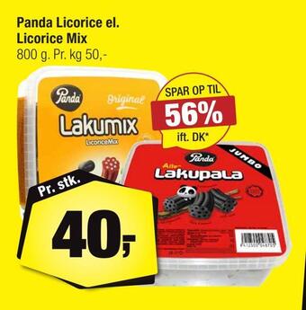 Calle Panda licorice el. licorice mix tilbud