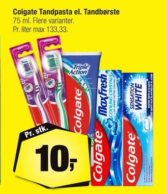 Calle Colgate tandpasta el. tandbørste tilbud