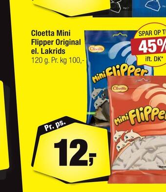 Calle Cloetta mini flipper original el. lakrids tilbud