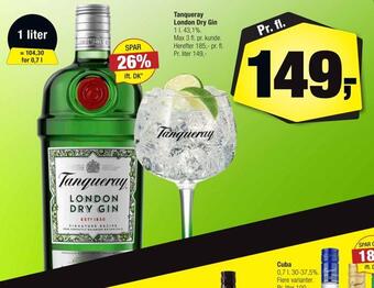 Calle Tanqueray london dry gin tilbud