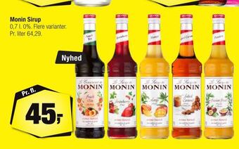 Calle Monin sirup tilbud