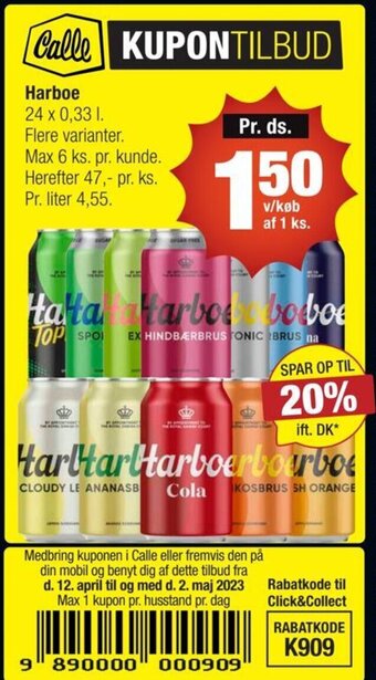 Calle Harboe tilbud