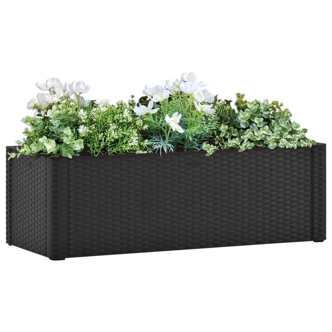 Bolig Center Højbed med automatisk vandingssystem 100x43x33 cm antracitgrå tilbud