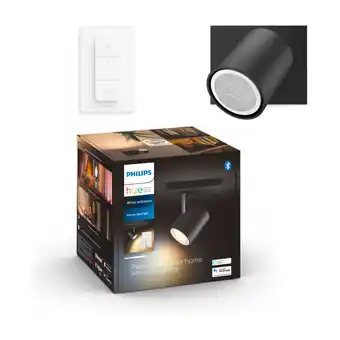 Expert Philips hue wa runner single spotlight sort + lysdæmper tilbud