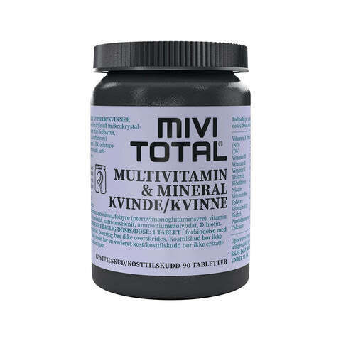 Helsemin Mivitotal multivitamin & mineraler kvinde 90 kaps tilbud