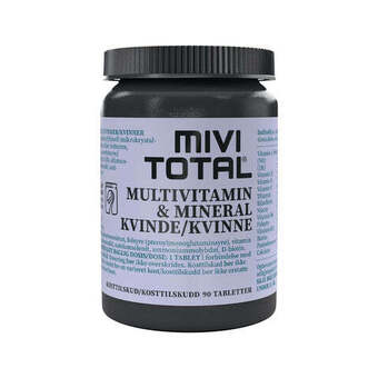Helsemin Mivitotal multivitamin & mineraler kvinde 90 kaps tilbud