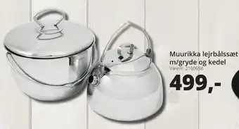 Muurikka Lejrbålssæt m/Gryde Og Kedel