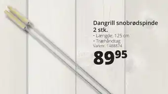 10-4 Byggecenter Dangrill Snobrødspinde 2 Stk. tilbud