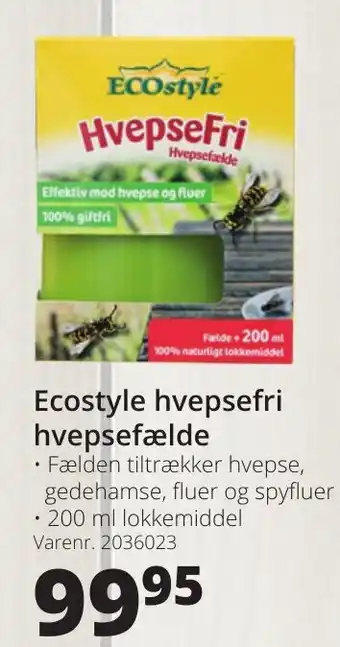 Ecostyle Hvepsefri Hvepsefælde
