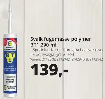 Svalk Fugemasse Polymer BT1 290 ml