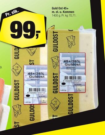 Calle Guld ost skæreost tilbud