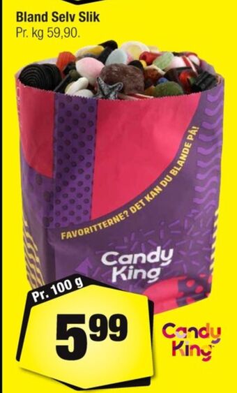 Calle Candy king bland selv slik tilbud