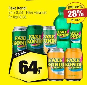 Calle Faxe kondi sportssodavand tilbud