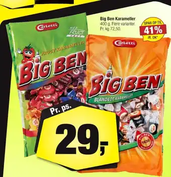 Big ben karameller frugt