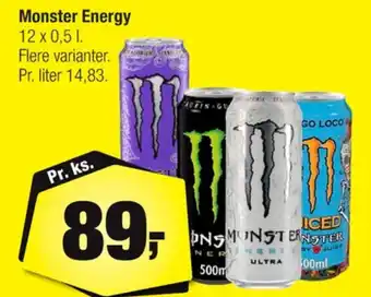 Calle Monster energidrik tilbud