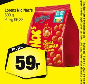 Calle Nicnacs snacks tilbud