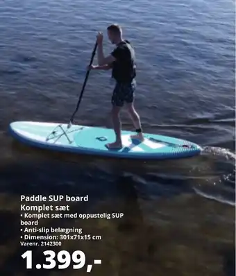 Paddle SUP Board Komplet Sæt