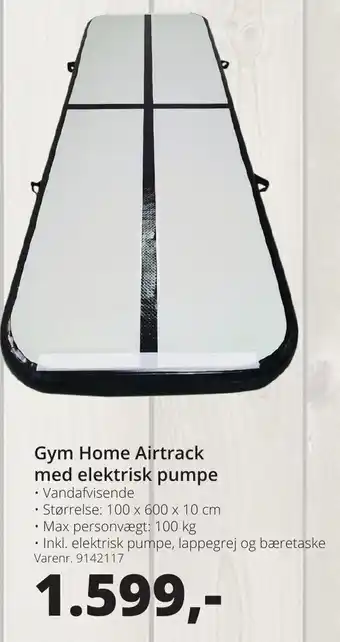 Gym Home Airtrack Med Elektrisk Pumpe