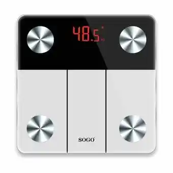 Sogo elektrisk bluetooth personvægt - max 180 kg - målepræcision 100 g - app til data