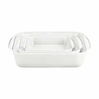 Imerco Pillivuyt fadsæt - 3 dele - l 17/22/27 cm - porcelæn - hvid tilbud