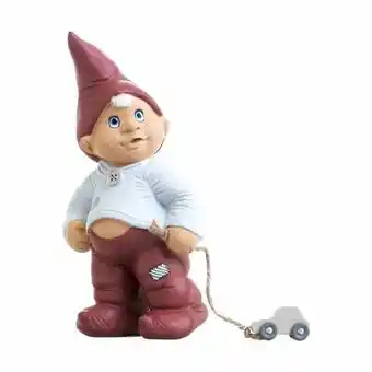 Imerco Klarborg nisse bror peter - h 20 cm - keramik - rød/ grå tilbud