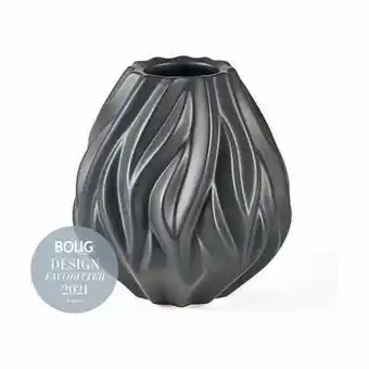 Morsø flame vase - h 19 cm - porcelæn - sort