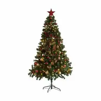 Imerco Casa christmas imperial pine kunstigt juletræ m. pynt - h 210 cm - plastik - grøn/rød/guld tilbud