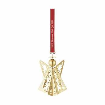 Imerco Georg jensen juleuro 2022 - engel - h 9 cm - messing belagt med 18 kt. guld tilbud