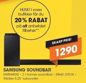 Expert Samsung soundbar tilbud