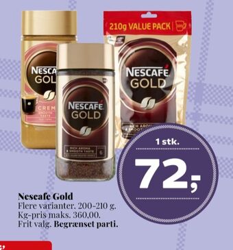Gold crema instant kaffe