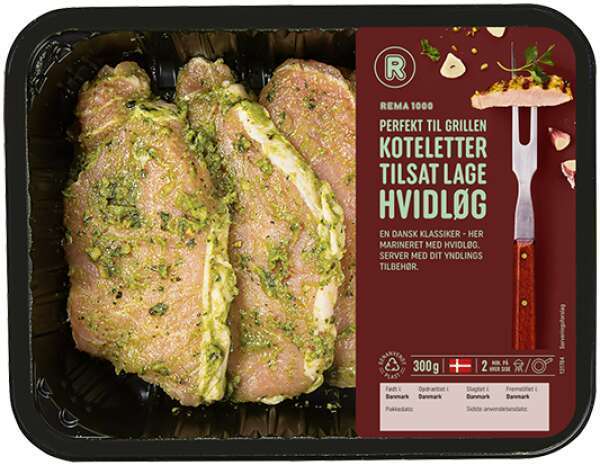 Rema 1000 Koteletter m. hvidløg, 300 g tilbud