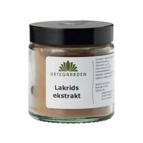 Helsemin Urtegaarden lakridsekstrakt i krukke 30 g tilbud