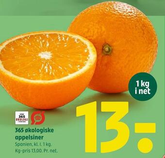 Coop 365 365 økologiske appelsiner tilbud