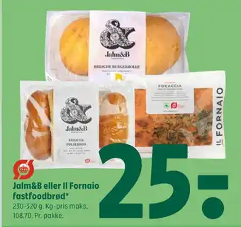 Coop 365 Jalm&b eller il fornaio fastfoodbrød tilbud
