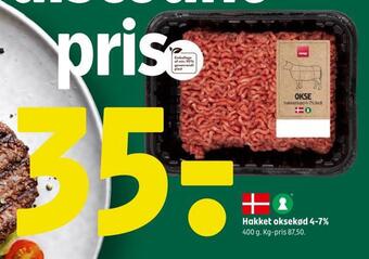 Coop 365 Hakket oksekød 4-7% tilbud