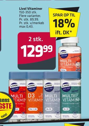 Fleggaard Livol vitaminer tilbud