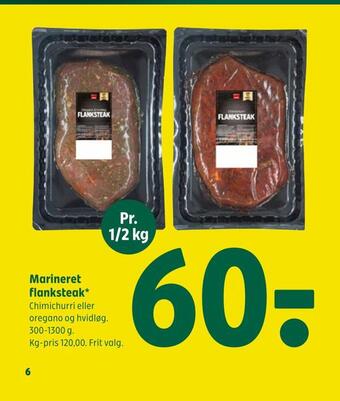 Marineret flanksteak