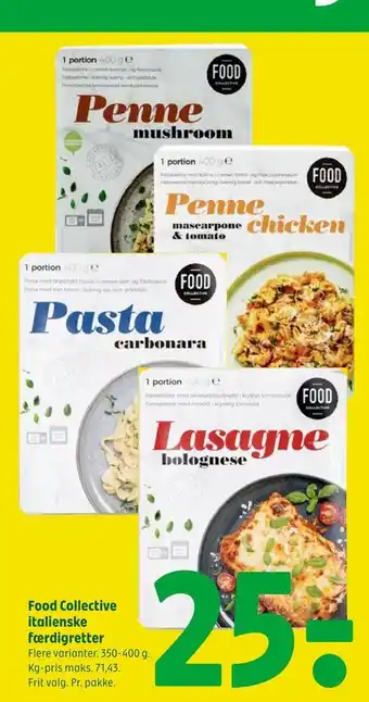 Food collective italienske færdigretter