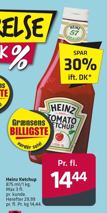 Fleggaard Heinz ketchup tilbud