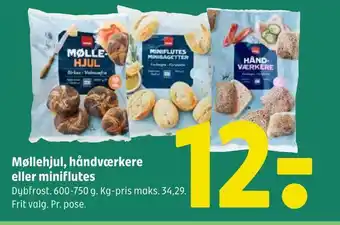 Møllehjul, håndværkere eller miniflutes