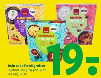 Coop 365 Asia cube færdigretter tilbud
