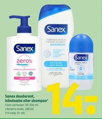 Coop 365 Sanex deodorant, håndsæbe eller shampoo tilbud