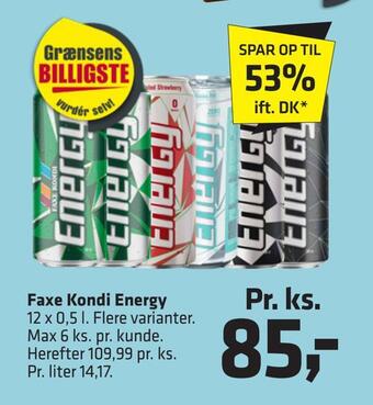 Fleggaard Faxe kondi energy tilbud