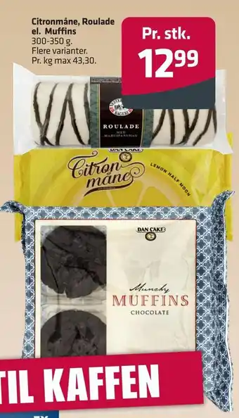 Fleggaard Citronmåne, roulade el. muffins tilbud