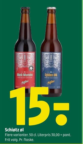 Coop 365 Schiøtz øl tilbud