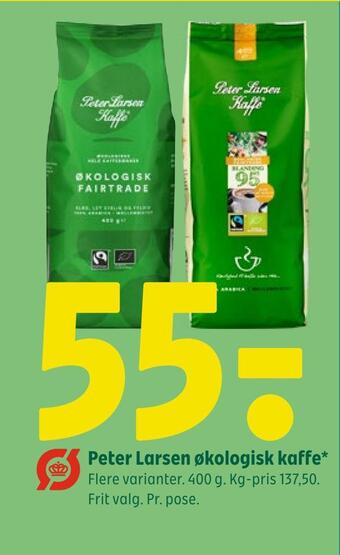 Coop 365 Peter larsen økologisk kaffe tilbud