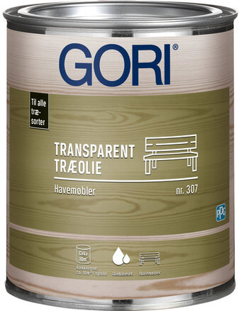 jem & fix Gori 307 transparent træolie til havemøbler 0,75 liter tilbud