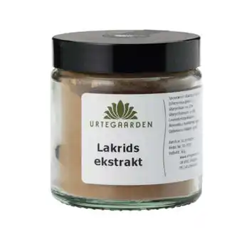 Urtegaarden lakridsekstrakt i krukke ø 30 g